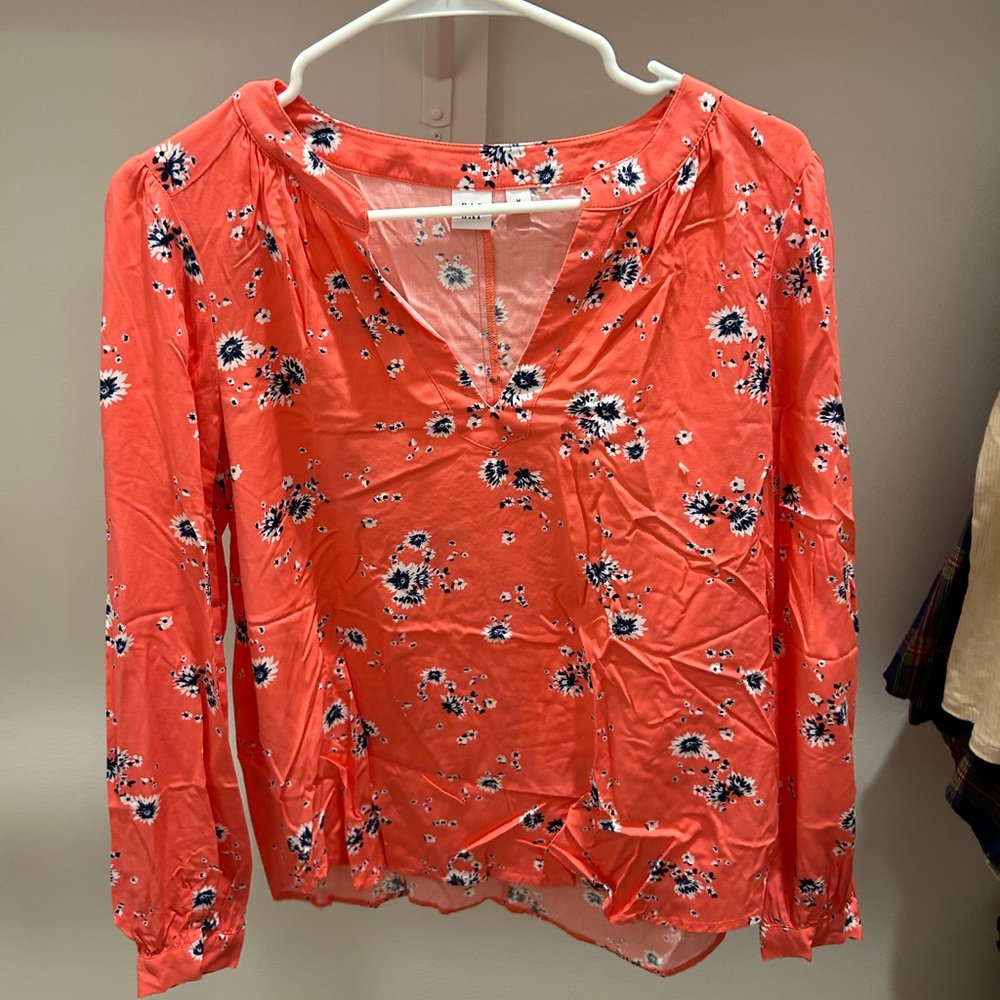 Ping Gap floral blouse sz M